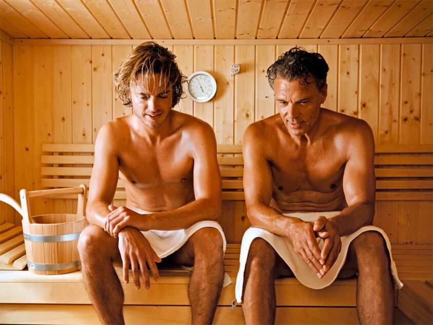 Men going to sauna can treat prostatitis