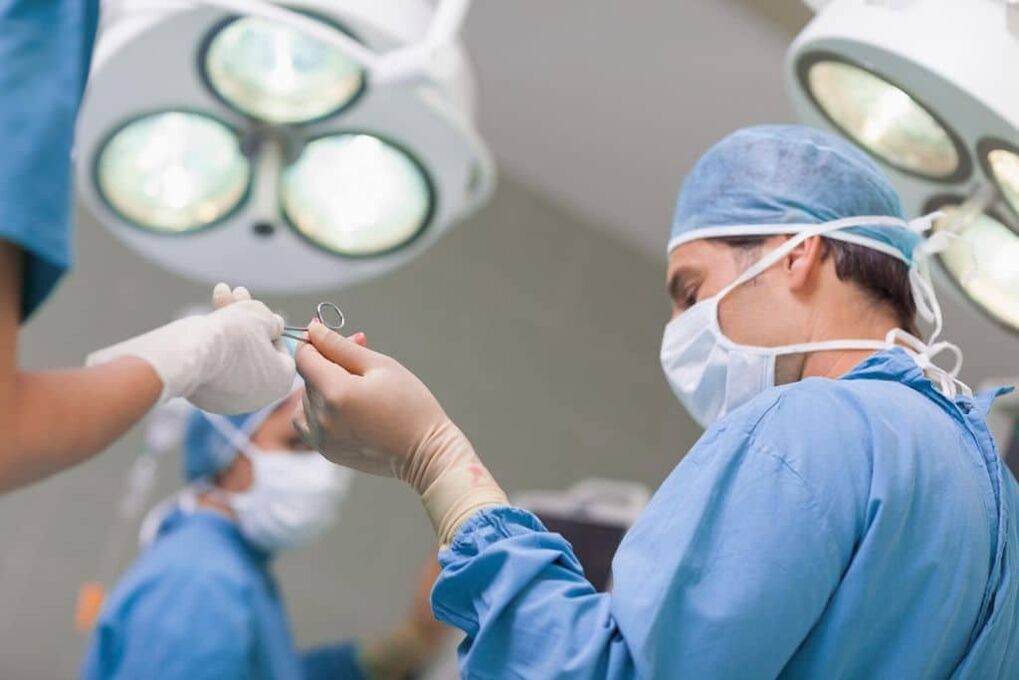 Surgical treatment of prostatitis