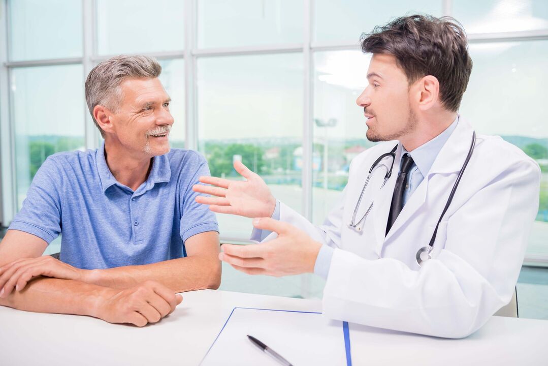 Patients with prostatitis have an appointment with a specialist